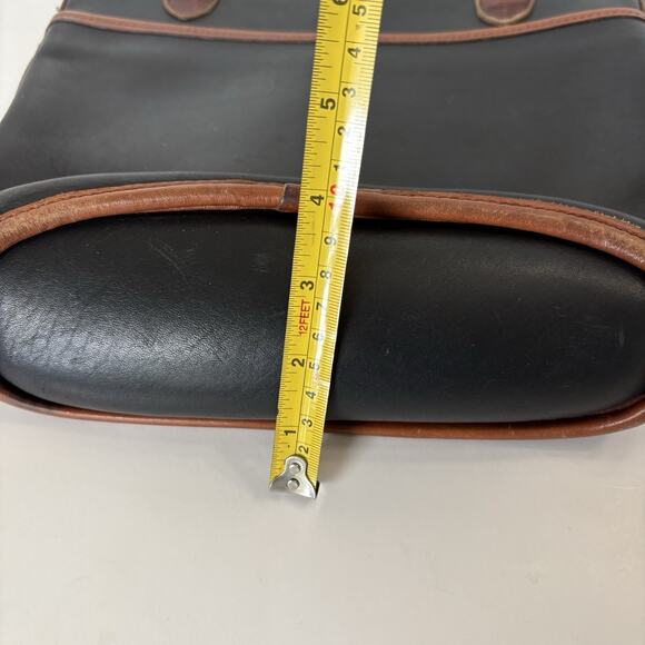 Brighton Black & Brown Croc Embossed Shoulder Bag Bucket Handbag Leather 90’s - Picture 11 of 12